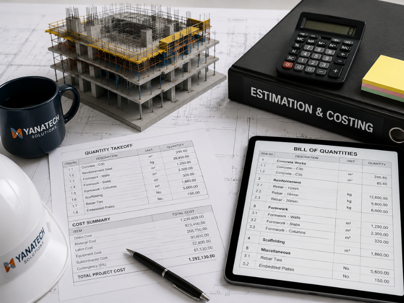 Estimation BOQ and project guidance